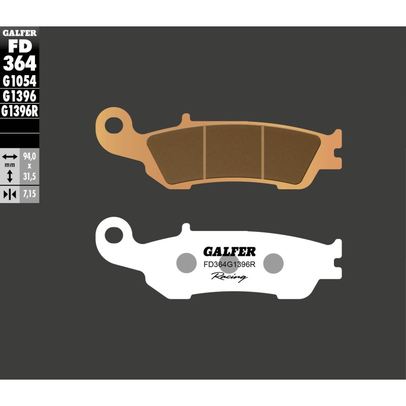 Pastillas de Freno Galfer FD364G1396R Pastillas de Freno Galfer FD364G1396R