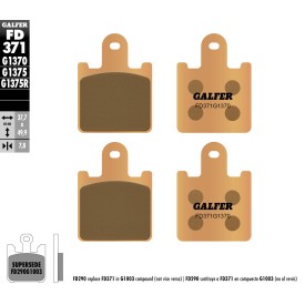 Plaquettes de Frein Galfer FD371G1370