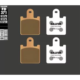 Pastiglie Freno Galfer FD371G1375R