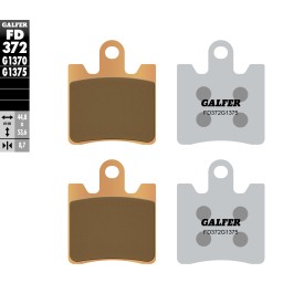 Pastillas de Freno Galfer FD372G1375