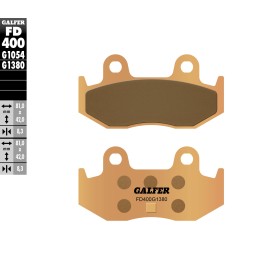 Plaquettes de Frein Galfer FD400G1380