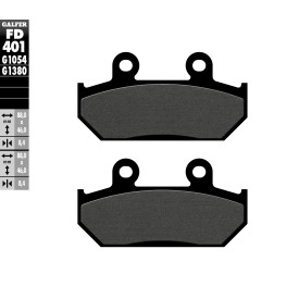 Plaquettes de Frein Galfer FD401G1054
