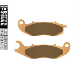 Plaquettes de Frein Galfer FD409G1380