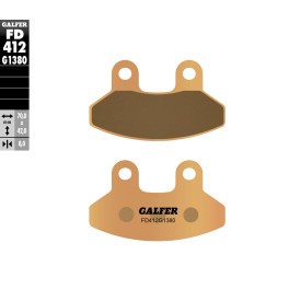 Pastillas de Freno Galfer FD412G1380