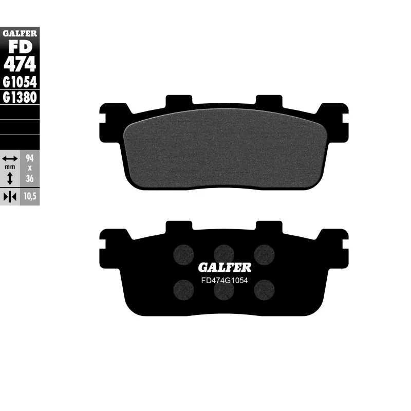 Bremsbeläge Galfer FD474G1054 Bremsbeläge Galfer FD474G1054