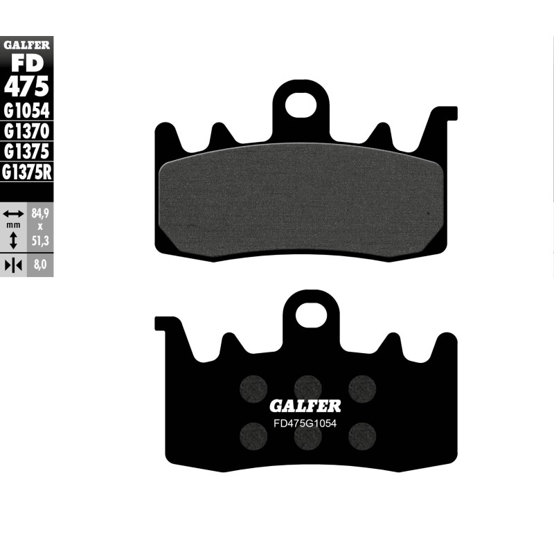 Plaquettes de Frein Galfer FD475G1054 Plaquettes de Frein Galfer FD475G1054