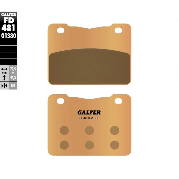 Plaquettes de Frein Galfer FD481G1380