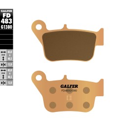 Plaquettes de Frein Galfer FD483G1380