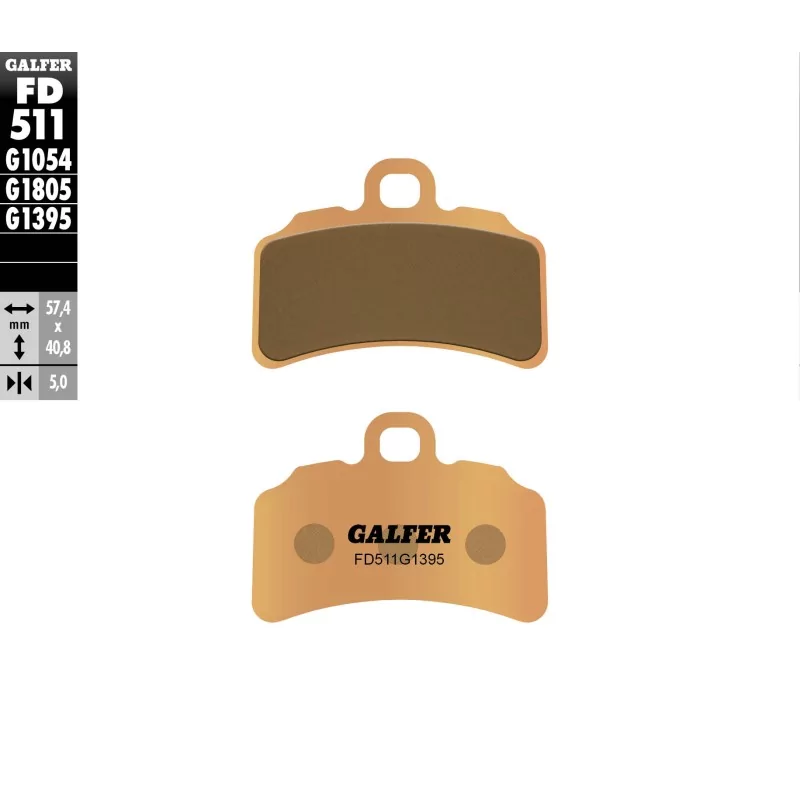 Bremsbeläge Galfer FD511G1395 Bremsbeläge Galfer FD511G1395