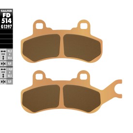 Plaquettes de Frein Galfer FD514G1397