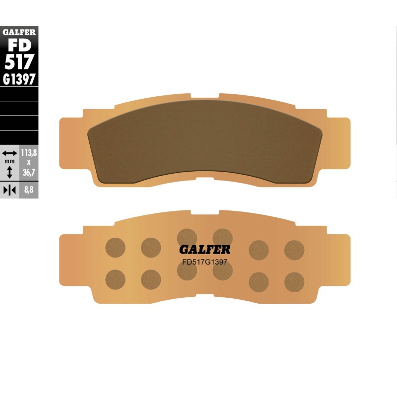 Plaquettes de Frein Galfer FD517G1397 Plaquettes de Frein Galfer FD517G1397