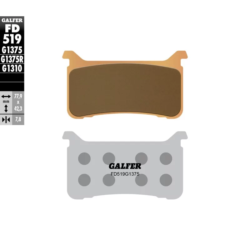 Bremsbeläge Galfer FD519G1375 Bremsbeläge Galfer FD519G1375