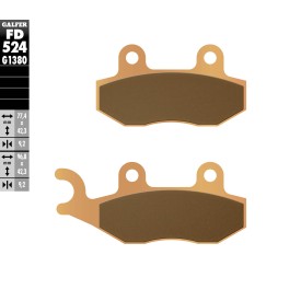 Plaquettes de Frein Galfer FD524G1380