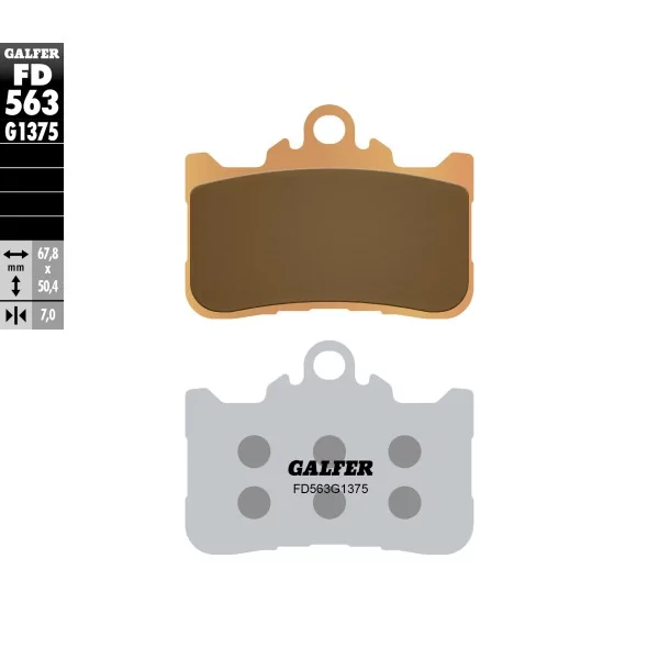 Pastillas de Freno Galfer FD563G1375