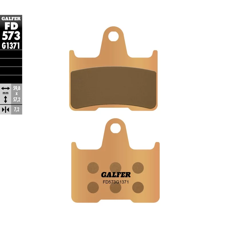 Pastillas de Freno Galfer FD573G1371 Pastillas de Freno Galfer FD573G1371