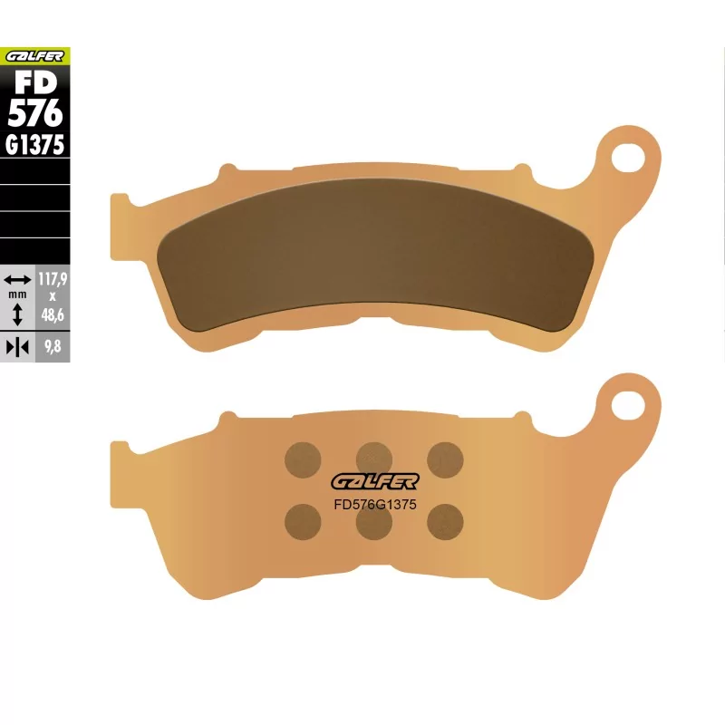 Pastillas de Freno Galfer FD576G1375 Pastillas de Freno Galfer FD576G1375