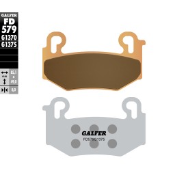 Plaquettes de Frein Galfer FD579G1375