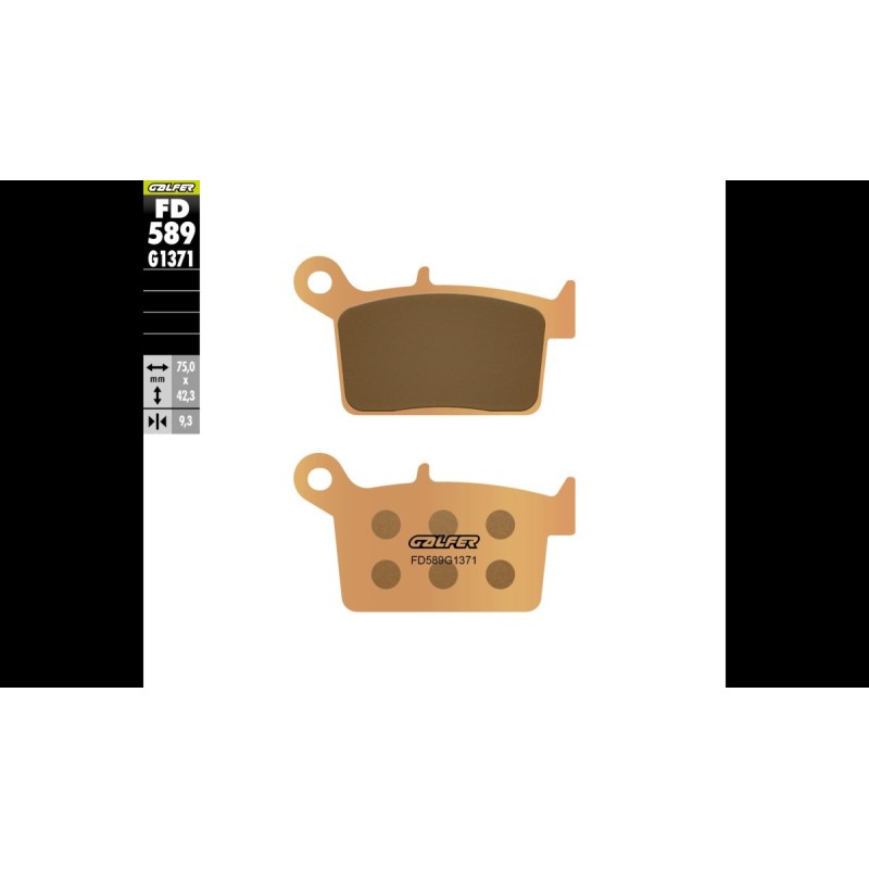 Plaquettes de Frein Galfer FD589G1371 Plaquettes de Frein Galfer FD589G1371