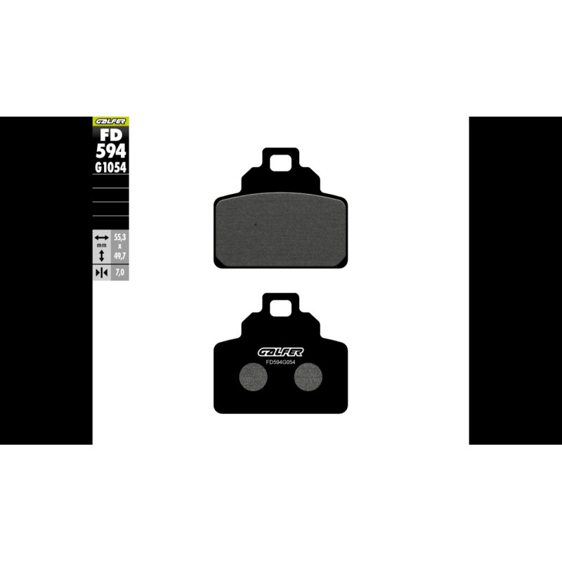 Plaquettes de Frein Galfer FD594G1054 Plaquettes de Frein Galfer FD594G1054