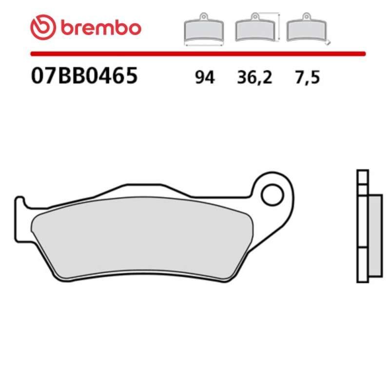 Plaquettes de Frein Moto Brembo 07BB0465 Plaquettes de Frein Moto Brembo 07BB0465