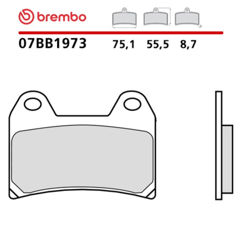 Motorrad Bremsbel&auml;ge Brembo 07BB1973