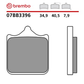 Plaquettes de Frein Moto Brembo 07BB3396