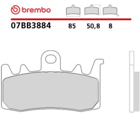 Motorcycle Brake Pads Brembo 07BB3884