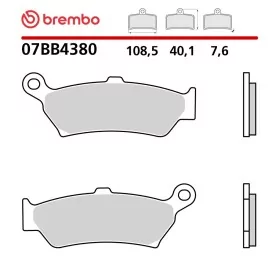 Plaquettes de Frein Moto Brembo 07BB4380