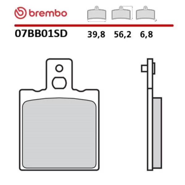 Motorcycle Brake Pads Brembo 07BB01SD