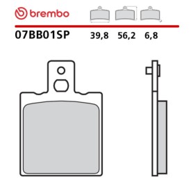 Motorcycle Brake Pads Brembo 07BB01SP