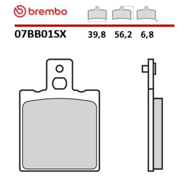 Motorrad Bremsbeläge Brembo 07BB01SX