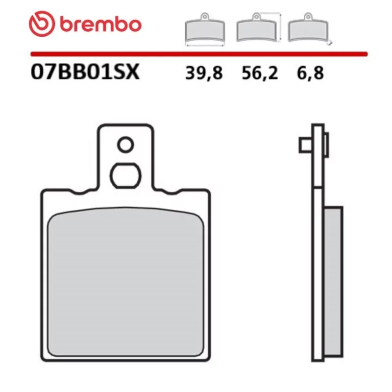 Motorrad Bremsbeläge Brembo 07BB01SX