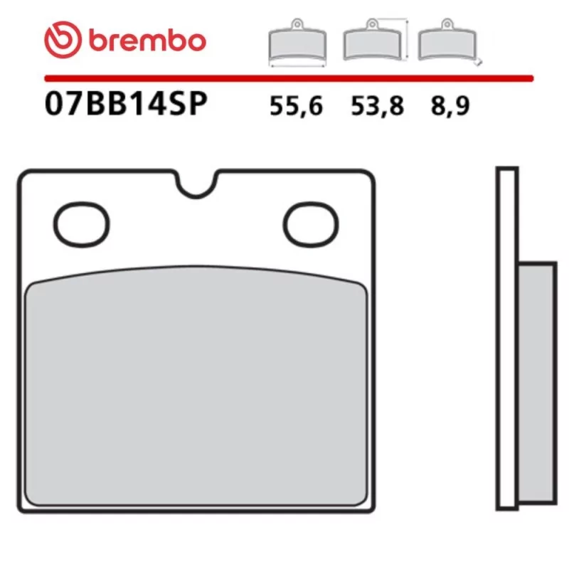 Motorcycle Brake Pads Brembo 07BB14SP Motorcycle Brake Pads Brembo 07BB14SP