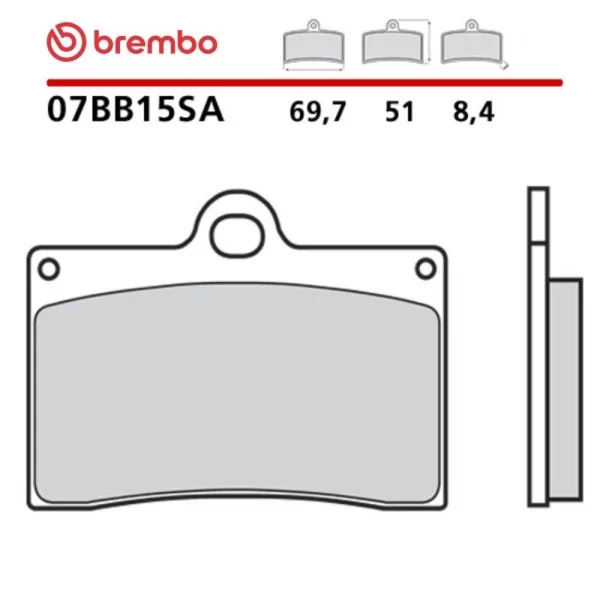 Motorcycle Brake Pads Brembo 07BB15SA