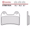 Plaquettes de Frein Moto Brembo 07BB19SA