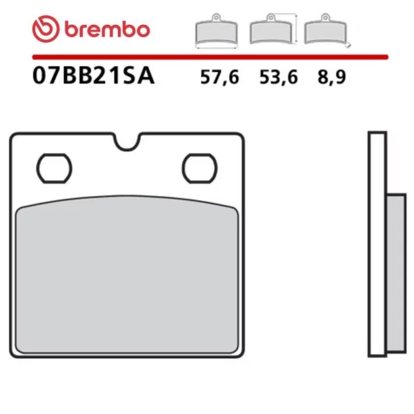 Plaquettes de Frein Moto Brembo 07BB21SA