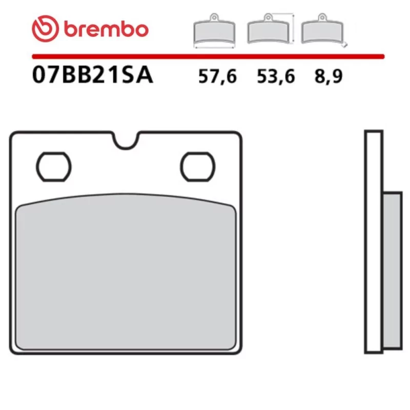 Plaquettes de Frein Moto Brembo 07BB21SA