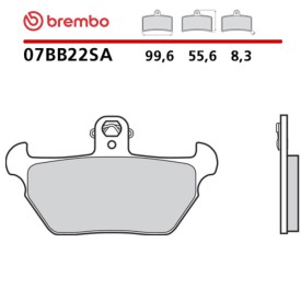 Motorcycle Brake Pads Brembo 07BB22SA