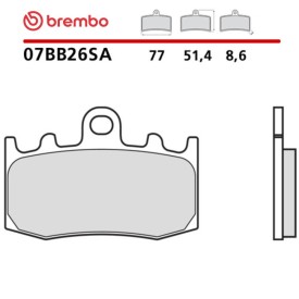 Motorcycle Brake Pads Brembo 07BB26SA