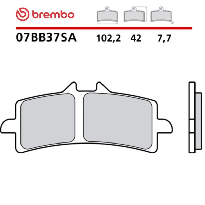 Motorcycle Brake Pads Brembo 07BB37SA Motorcycle Brake Pads Brembo 07BB37SA