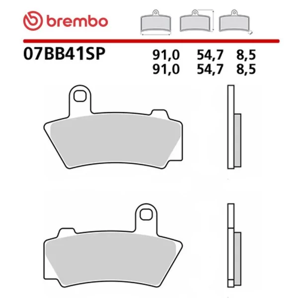Motorcycle Brake Pads Brembo 07BB41SP