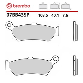 Plaquettes de Frein Moto Brembo 07BB43SP