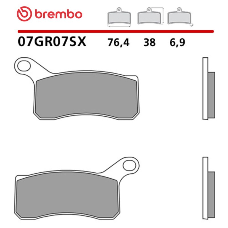 Motorcycle Brake Pads Brembo 07GR07SX