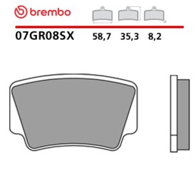 Motorcycle Brake Pads Brembo 07GR08SX