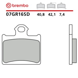 Pastiglie Freno Moto Brembo 07GR16SD