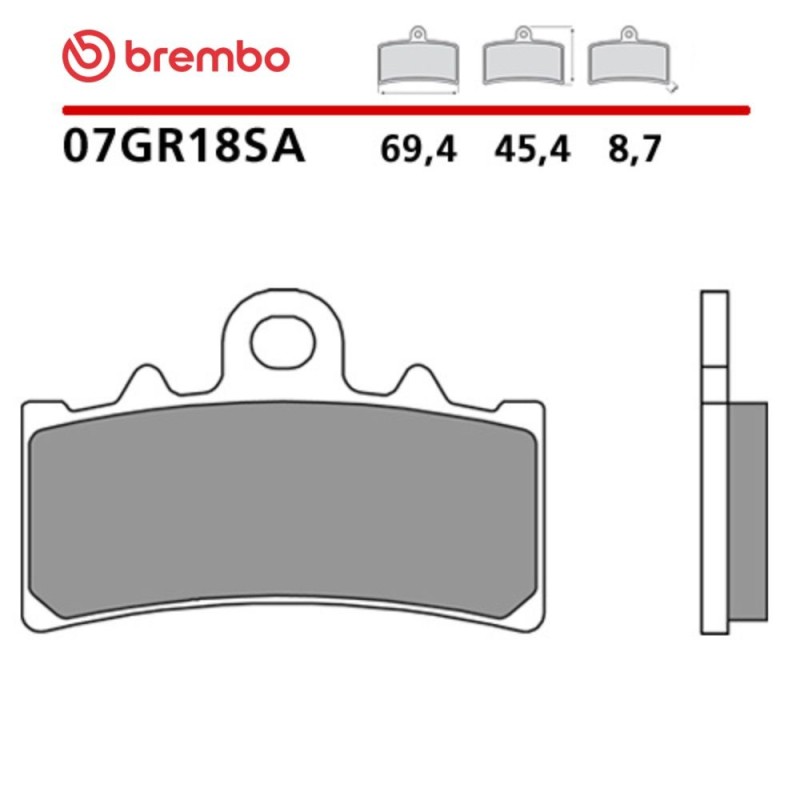 Motorcycle Brake Pads Brembo 07GR18SA