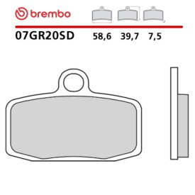 Pastiglie Freno Moto Brembo 07GR20SD
