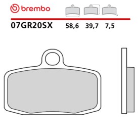 Plaquettes de Frein Moto Brembo 07GR20SX