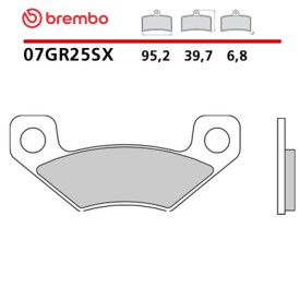 Pastillas Moto Brembo 07GR25SX