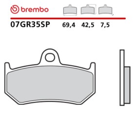 Motorcycle Brake Pads Brembo 07GR35SP